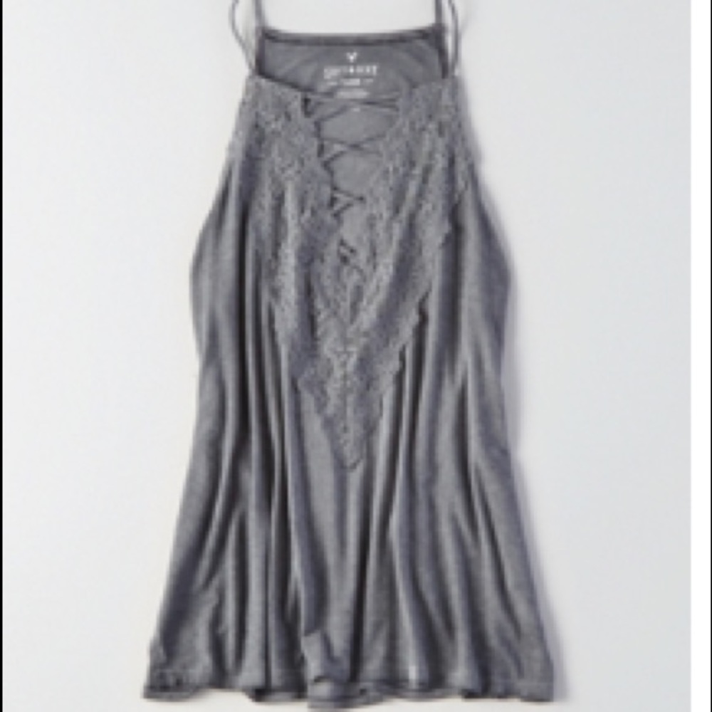 American Eagle Lace Racerback Tank Top